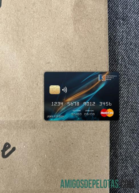 Banco de Poupança do Botswana Mastercard Photolook Front modelo